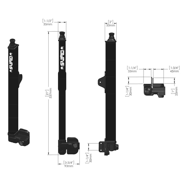 Lockey- SUMO Magnetic, self-latching gate safety systemTop-pull design